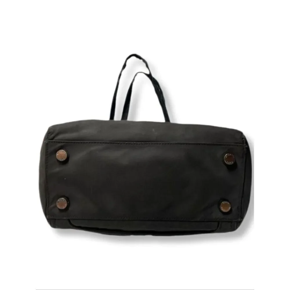 Michael Kors Canvas Leather Trim Tote Shoulder Bag